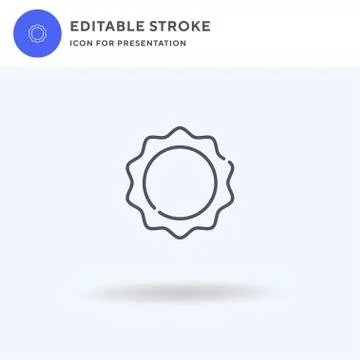 Flower icon vector, filled flat sign, solid pictogram isolated on white, logo 스톡 일러스트