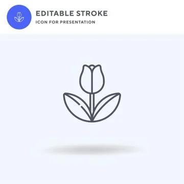Flower icon vector, filled flat sign, solid pictogram isolated on white, logo 스톡 일러스트