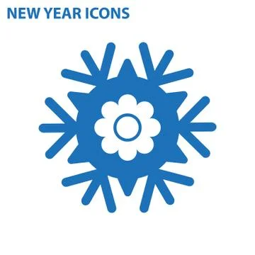 Flower Icon Vector flat design style Stock Illustration