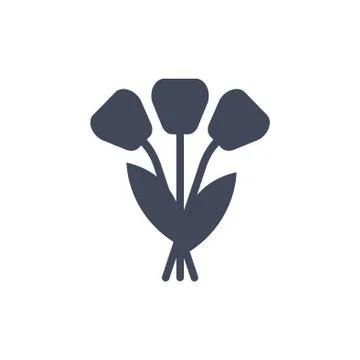 Flower Icon Vector flat design style Stock Illustration