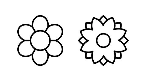 Flower icon vector. floral icon. flower logo Stock Illustration