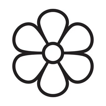 Flower icon vector for graphic design, logo, website, social media, mobile ap 스톡 일러스트