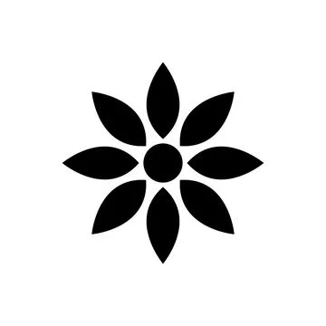 Flower icon vector Illustrazione stock