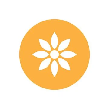 Flower icon vector Illustrazione stock