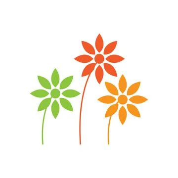 Flower icon vector Stock Illustration