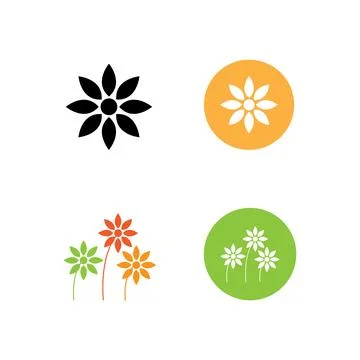 Flower icon vector Illustrazione stock