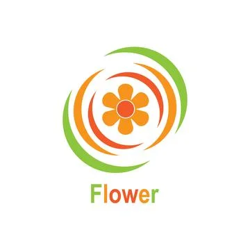 Flower icon vector Illustrazione stock