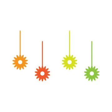Flower icon vector Illustrazione stock