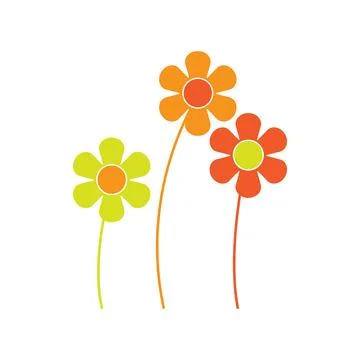 Flower icon vector Illustrazione stock