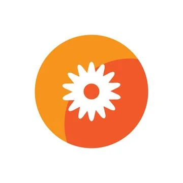 Flower icon vector Illustrazione stock