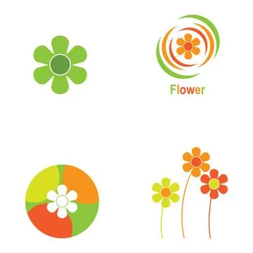 Flower icon vector Illustrazione stock