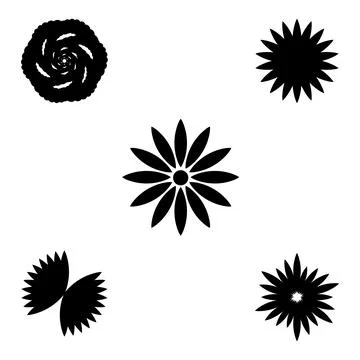 Flower icon vector Stock Illustration