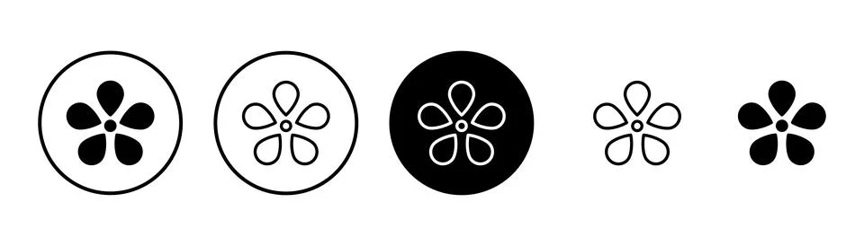 Flower icon vector isolated on white background. flower vector. flower symbol Illustrazione stock