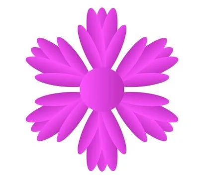 Flower icon on white background Stock Illustration