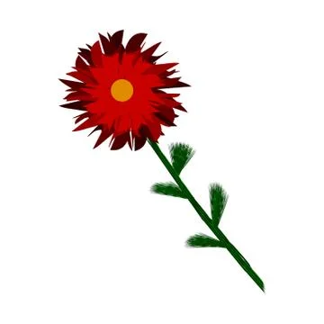 Flower icon on white. Stock Illustration