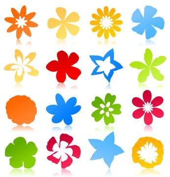 Flower icon2 Stock Photos