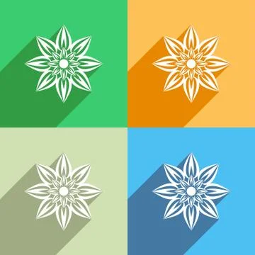 Flower icon..Menu icon Illustration