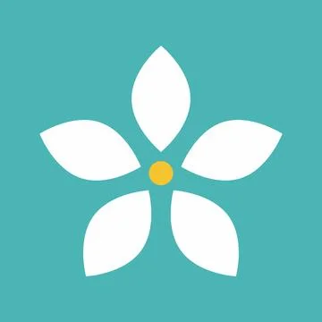 Flower icons set Vector illustration isolated on white background. Flower icon. 库存插图