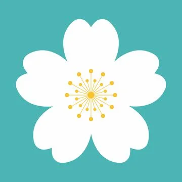 Flower icons set Vector illustration isolated on white background. Flower icon. Stock Illustration