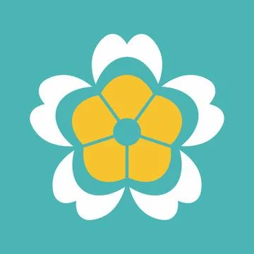 Flower icons set Vector illustration isolated on white background. Flower icon. Stock Illustration