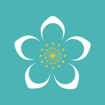 Flower icons set Vector illustration isolated on white background. Flower icon. Stock Illustration