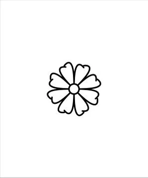 Flower icon,vector best line icon. Stock Illustration