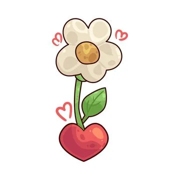 Flower  illustration Ilustração Stock