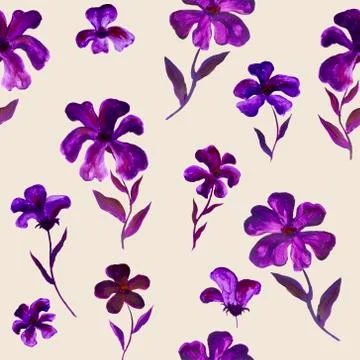 Flower illustration pattern Illustrazione stock