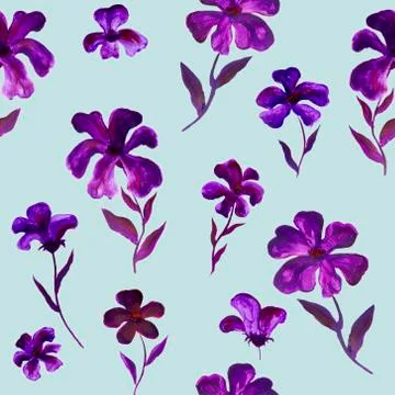 Flower illustration pattern Illustrazione stock