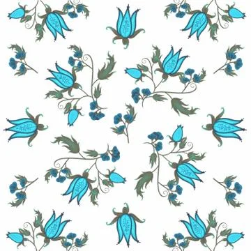 Flower illustration, pattern Stock Illustration