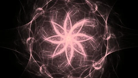 Flower of Inca. Maya star. Sacral sign of Indian. Mystical whirlpool. Stock Footage 117276870