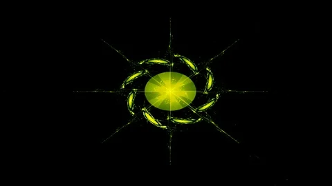 Flower of Inca. Maya star. Sacral sign of Indian. Mystical whirlpool. Stock Footage 124555829