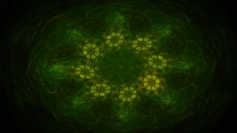 Flower of Inca. Maya star. Sacral sign of Indian. Mystical whirlpool. Stock Footage 124611722