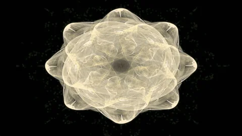 Flower of Inca. Maya star. Sacral sign of Indian. Mystical whirlpool. Stock Footage 303772042