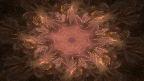 Flower of Inca. Maya star. Sacral sign of Indian. Mystical whirlpool. Video stock 315490768