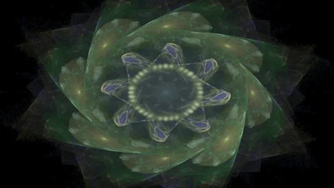 Flower of Inca. Maya star. Sacral sign of Indian. Mystical whirlpool. Video stock 315490861