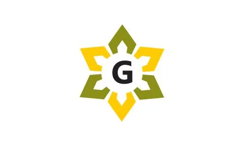 Flower Infinity Letter G Stock Illustration