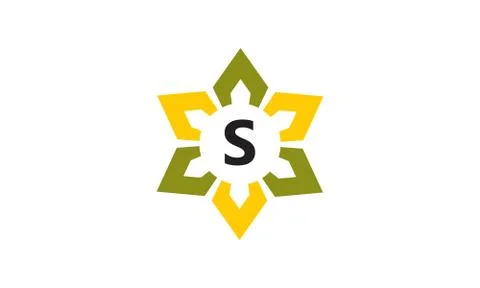 Flower Infinity Letter S Stock-Illustration