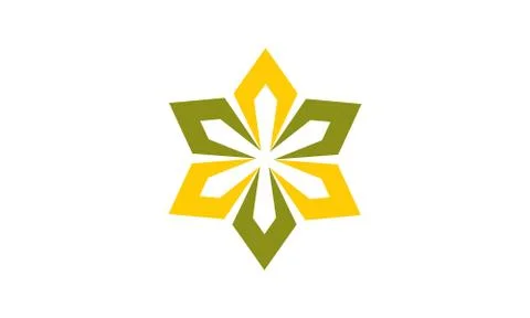 Flower Infinity Logo Design Template Vector Illustrazione stock