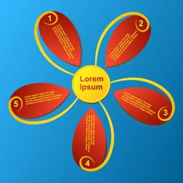 Flower infographic Stock Illustration