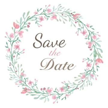 Flower Invitation Card Stock Illustration