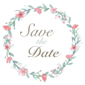Flower Invitation Card Stock Illustration
