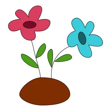 Flower isolated on a white background Stock Illustration