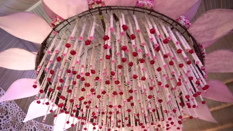 Flower Jhumar Decor Stock Footage 247262339