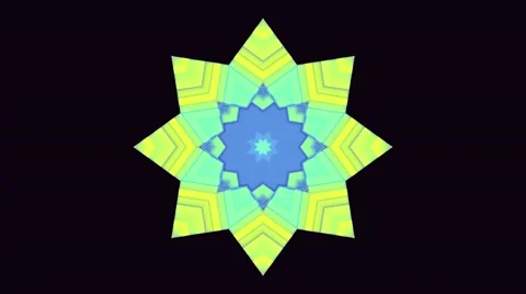 Flower Kaleidoscope Loop Stock Footage 43249624