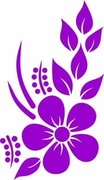 Flower Laser cut cnc panel design for metal, wooden room divider. Illustrazione stock