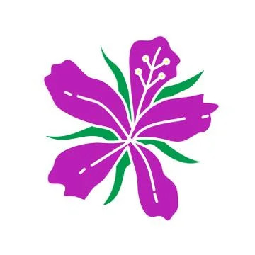 Flower Leaf Illustration Design Template Vector Stock-Illustration