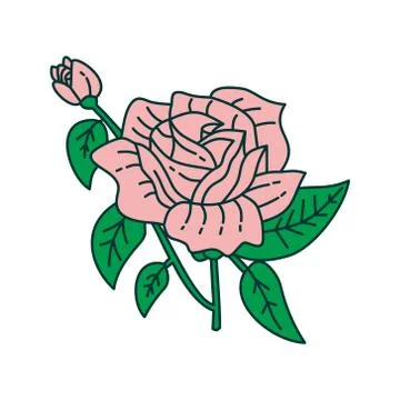 Flower Leaf Illustration Design Template Vector イラスト素材
