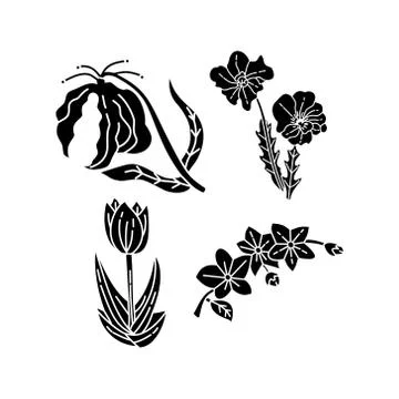Flower Leaf Illustration Design Template Vector Illustration