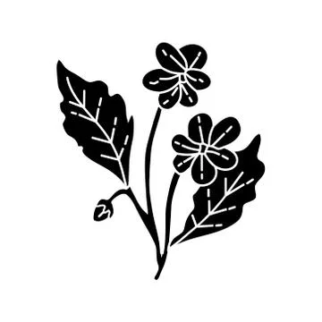 Flower Leaf Illustration Design Template Vector イラスト素材